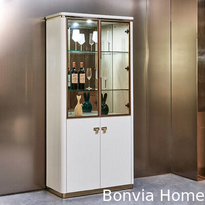 Moderne weiße Holz Luxus Esszimmer-Sets 6-Sitzer Komplettes Wohnmöbel Aufbewahrung Großer Holzesstisch und Stuhl-Set