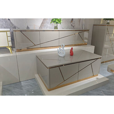 Modernes Design Holz Wohnzimmer Fernsehschrank Aufbewahrung Wohnmöbel Luxus Stil Holz MDF Fernsehständer