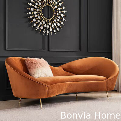 Modernes Design 3 Sitzplätze Freizeitcouch Wohnzimmer Sofa Set Sektionelle Wohnmöbel Luxus-Lounge Samt Stoffsofa