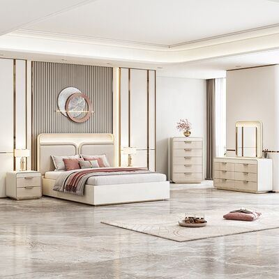 Juego De Muebles Para Dormitorio Zeitgenössische Schlafzimmer-Sets, Kingsize-Bett, Hotelzimmer, komplettes, luxuriöses, modernes Schlafzimmermöbel-Set