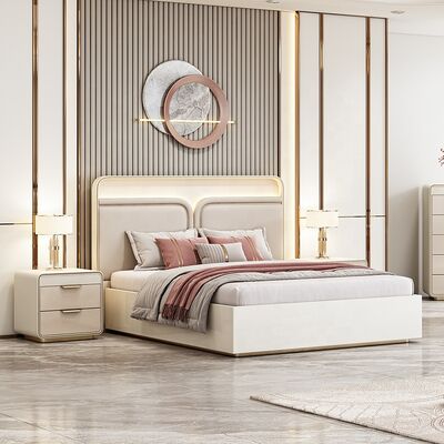 Juego De Muebles Para Dormitorio Zeitgenössische Schlafzimmer-Sets, Kingsize-Bett, Hotelzimmer, komplettes, luxuriöses, modernes Schlafzimmermöbel-Set