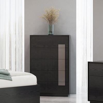 Minimalistisches Königsgroßbett Luxus Schlafzimmer Set Hotel Wohnung Holzrahmen Moderne Schlafzimmermöbel Set mit Kommode Seitenkabine