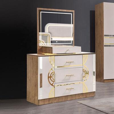 Chambre a Coucher Komplett Türkisches Schlafzimmer Set Billig Großhandel Meisterzimmer King Größe Bett Holz Modernes Schlafzimmer Möbel Set Noch keine Bewertungen