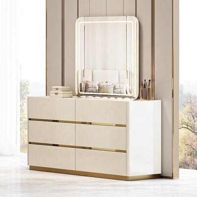 Light Luxury Places Meuble De Chambre Moderne komplette Schlafzimmer-Sets, Möbel, Holzrahmen, luxuriöses Doppel-Kingsize-Bett-Zimmer-Set