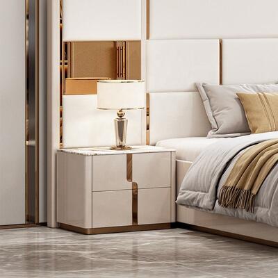 Neues Design Luxus-Königgröße-Bett Doppelzimmer modernes Schlafzimmermöbel-Set Holz-Schlafzimmer-Sets mit Ankleide-Tisch Schubladen
