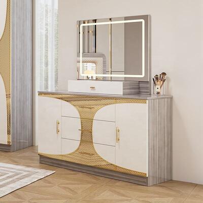 Foshan Großhandel Billig türkisches Schlafzimmer Set König Größe Schlafzimmerrahmen Luxus Heimzimmer Suite Holz modernes Schlafzimmer Möbel Set