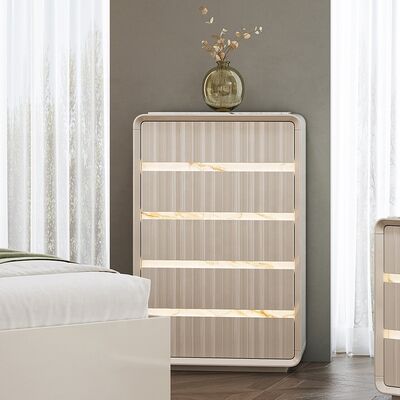 Großhandel zeitgenössische Schlafzimmermöbel-Set Home Master Room Hotel Apartment Holzrahmen King Size Moderne Luxus-Schlafzimmer-Sets