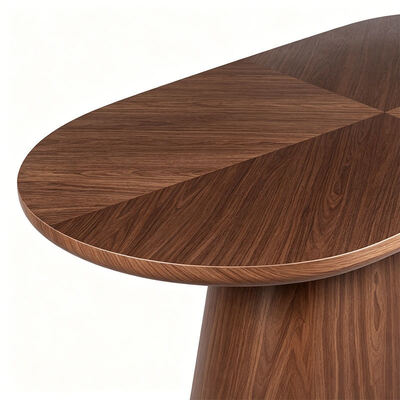 Salle Manger Complete 6 Plätze Moderne Esszimmermöbel Oval Holz Esstisch 6 Sitzplätze Heim Restaurant Esstisch Set