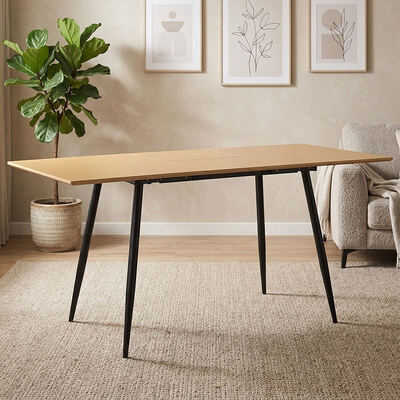 Billig Großhandel Minimalistischer Klapptisch Esstisch Esszimmer Möbel Haus Küche Holz Modernes Ausdehnbares Esstisch