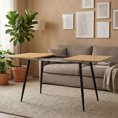 Billig Großhandel Minimalistischer Klapptisch Esstisch Esszimmer Möbel Haus Küche Holz Modernes Ausdehnbares Esstisch
