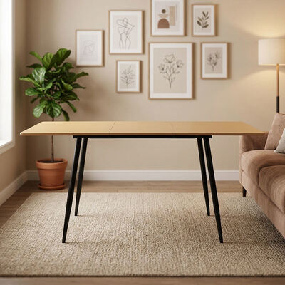 Billig Großhandel Minimalistischer Klapptisch Esstisch Esszimmer Möbel Haus Küche Holz Modernes Ausdehnbares Esstisch