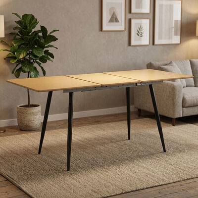 Billig Großhandel Minimalistischer Klapptisch Esstisch Esszimmer Möbel Haus Küche Holz Modernes Ausdehnbares Esstisch