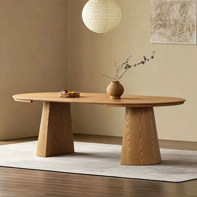 Minimalistischer runder ausdehnbarer Esstisch Holz-Esstischmöbel Klappmöbel Platz sparen zu Hause Modern Klapptisch