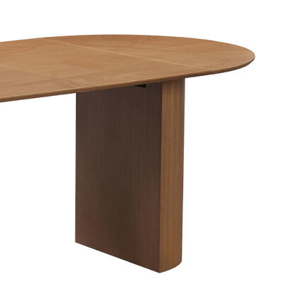 Großhandel Moderner ausdehnbarer Esstisch aus Holz Klapptisch Möbel Einfache runde verstellbare Ausdehnbare Esstisch