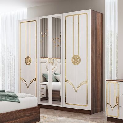 China Großhandel Billiges türkisches Schlafzimmermöbel-Set Holzrahmen Luxus-Königgröße-Bett Doppel-Full-Moderne Luxus-Schlafzimmer-Sets