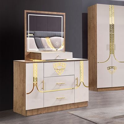 Ensemble Lit Armoire Et Coiffeuse Türkisches Möbeln Schlafzimmer Set Luxus King Size Schlafzimmer Holz Modernes Schlafzimmer Möbel Set