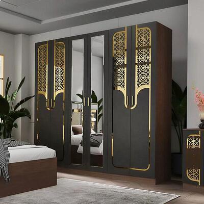 Großhandel Türkische Moderne Schlafzimmermöbel Set Komplett 5 Teile King Size Bett Zimmer Holzrahmen Möbel Schlafzimmer Sets