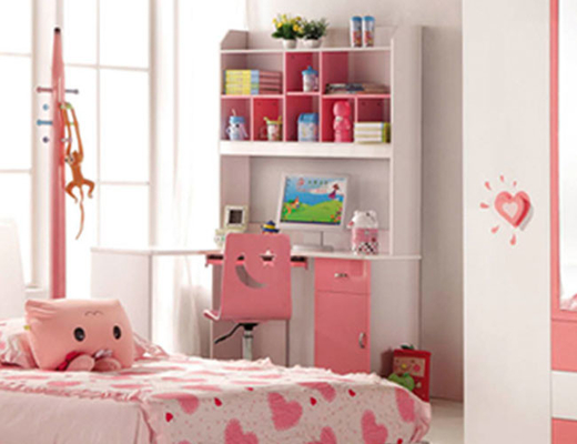 Cabrini-Kinderschlafzimmer-Satz-rosa Kinderschlafzimmer-Möbel 836