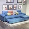 1.9m blaue Schnitt- Funktions-Sofa Bed With Chaise Fabric Abdeckung