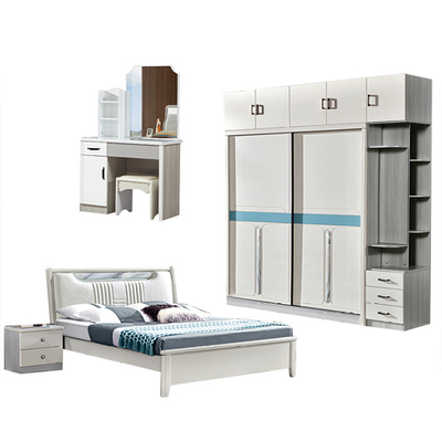 Festes hölzernes Bett Cabrini mit Fach-großem Rückenlehne-Zweibettzimmer-Satz