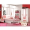 Mdf-PU-Glas-rosa Prinzessin Solid Wood Bed mit Fächern betten Satz