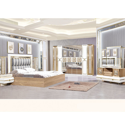 ODM-Farbwohnzimmer-Möbel stellten König Size Upholstered Beds 2100*1550mm ein