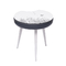 Multifunktionsseitentabelle CAPPELLINI Gray Solid Wood Round Coffee haltbar
