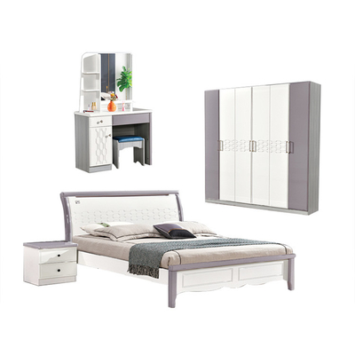 Cabrini-Holz-unbedeutendes Schlafzimmer stellte 1800*2000mm nordisches Doppelbett ein
