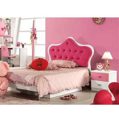 Cabrini-Mädchen-Schlafzimmer-Möbel mit Schreibtisch-Rosa-Prinzessin Bed 1280*2050mm