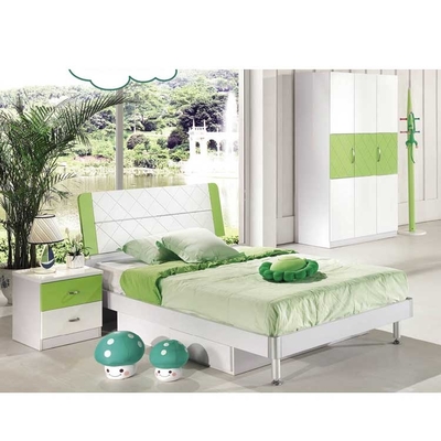 E1 Grün-Kinderschlafzimmer-Satz-Möbel-gerundete Ecken MDF Cabrini