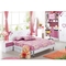 Mdf-Rosa-stellten feste hölzerne Mädchen-Schlafzimmer-Möbel CBM 0,32 ein